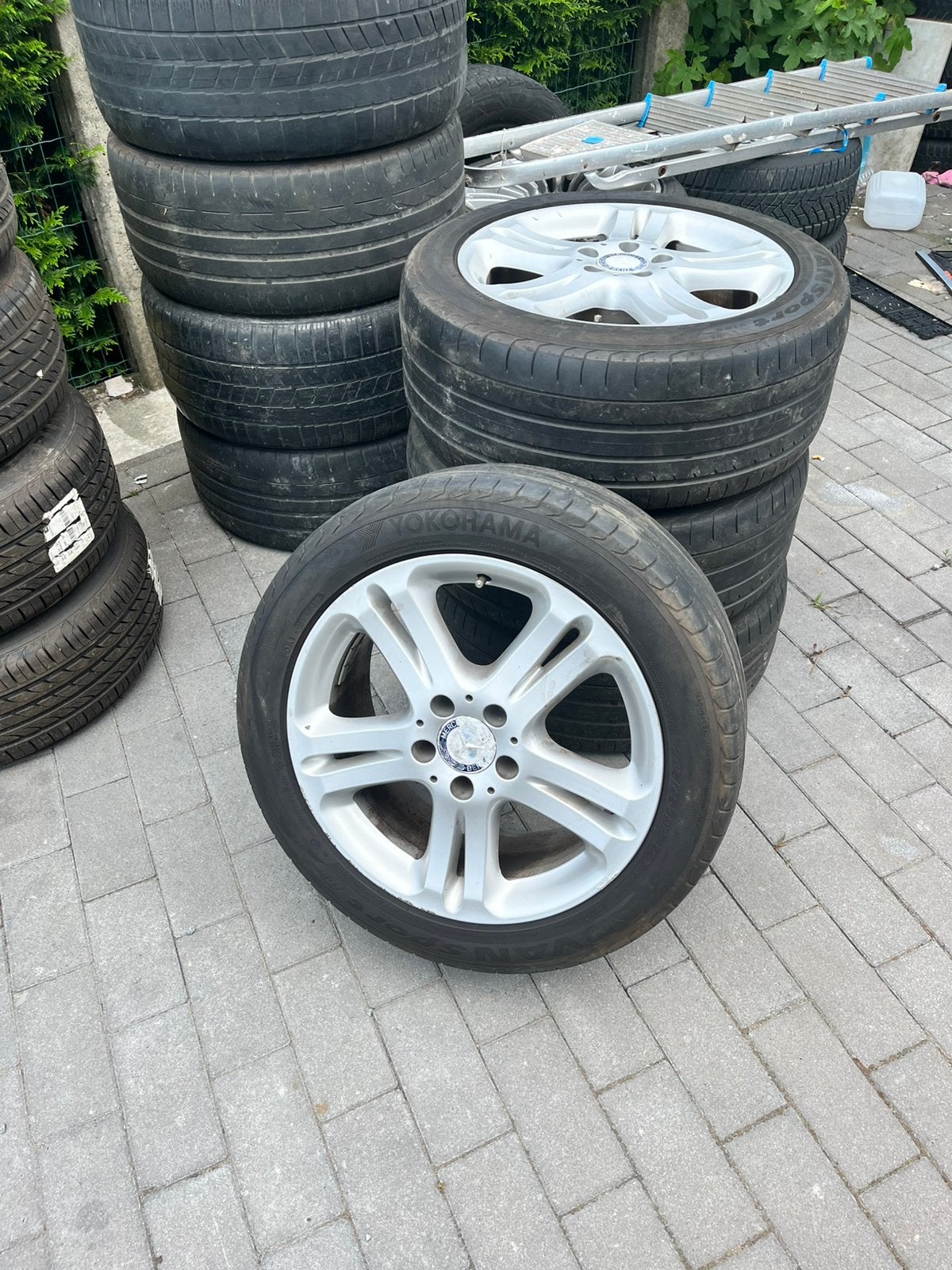 Banden en velg voor Mercedes, Ophalen, Banden en Velgen, 17 inch, Personenwagen