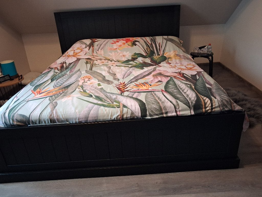 bed, Ophalen, Verstelbaar, Zwart, Tweepersoons