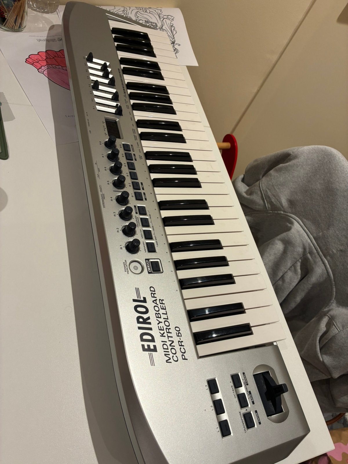 Edirol PCR-50 MIDI Keyboard Controller – 49 toetsen, Muziek en Instrumenten, Ophalen of Verzenden, Zo goed als nieuw, 49 toetsen