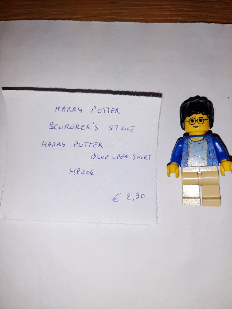 Lego Minifig Harry Potter - hp004 Chemise Harry Potter bleue, Enlèvement ou Envoi, Lego, Harry Potter, Comme neuf