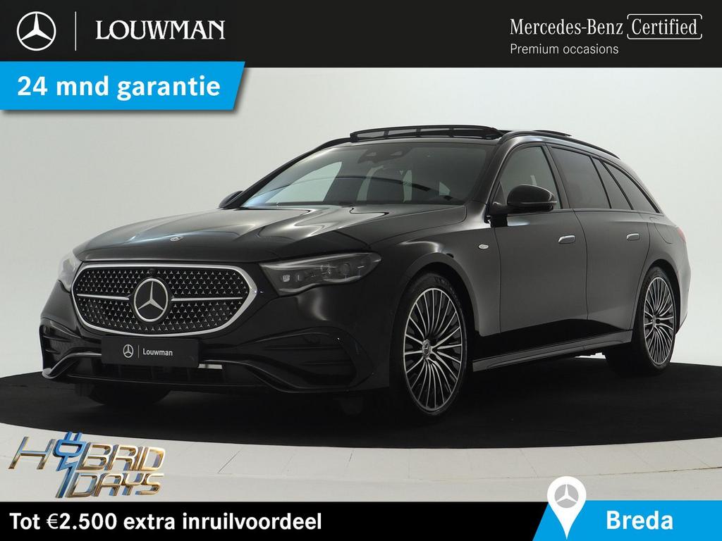 Mercedes-Benz E 300 Estate e Sport Edition | Trekhaak | Rija, Auto's, Mercedes-Benz, Automaat, 15 g/km, Zwart, Zwart