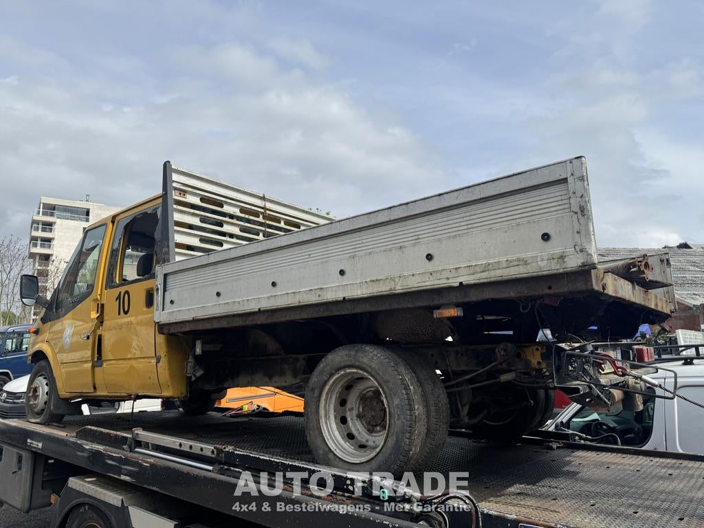 Ford Transit Open Laadbak | Dubbele Cabine | Zo meenemen |, Auto's, Voorwielaandrijving, 4 deurs, Gebruikt, Leder