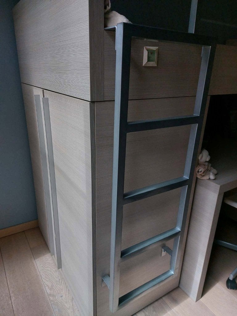 Chambre de jeunesse de qualité en très bon état, 4 meubles, Enlèvement, Comme neuf, Une personne, Modern, stijvol