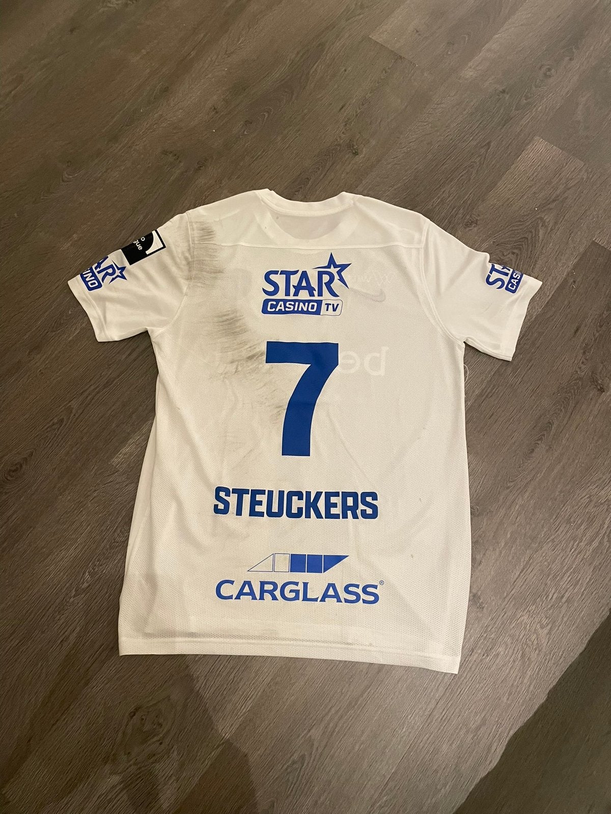 Chemise Matchworn Jarne Steuckers Krc Genk, Enlèvement ou Envoi, Comme neuf