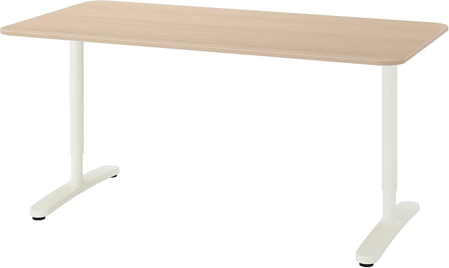 Bekant bureau IKEA, Huis en Inrichting, Ophalen, Zo goed als nieuw, IKEA, Wit