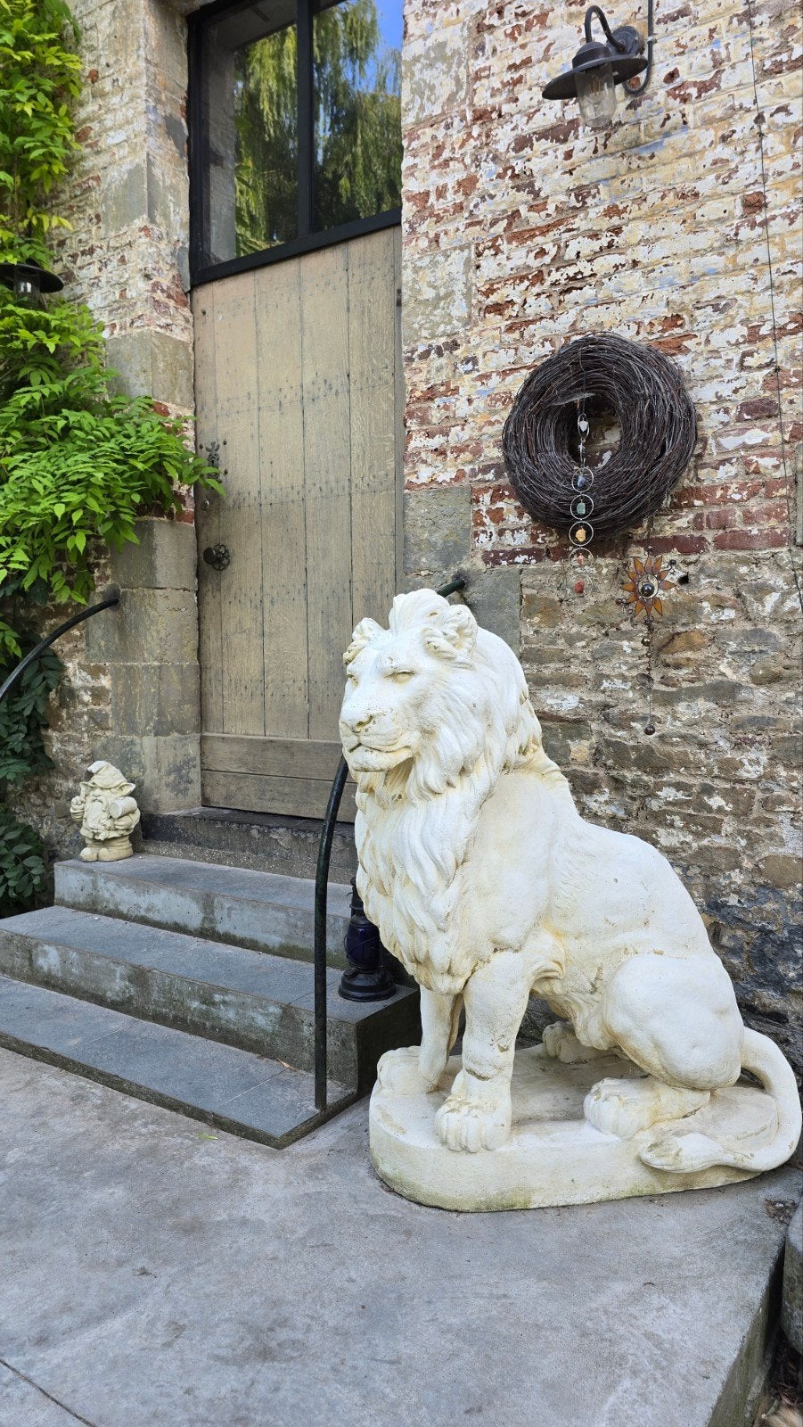〽️ Leeuwen Beelden steen Levensgrote ️Levering, Tuin en Terras, Tuinbeelden, Steen, Ophalen