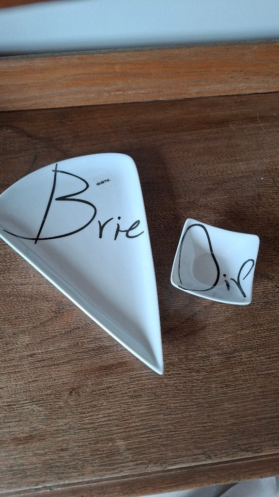Serveerset brie met dip, Overige merken, Keramiek, Nieuw, Ophalen of Verzenden