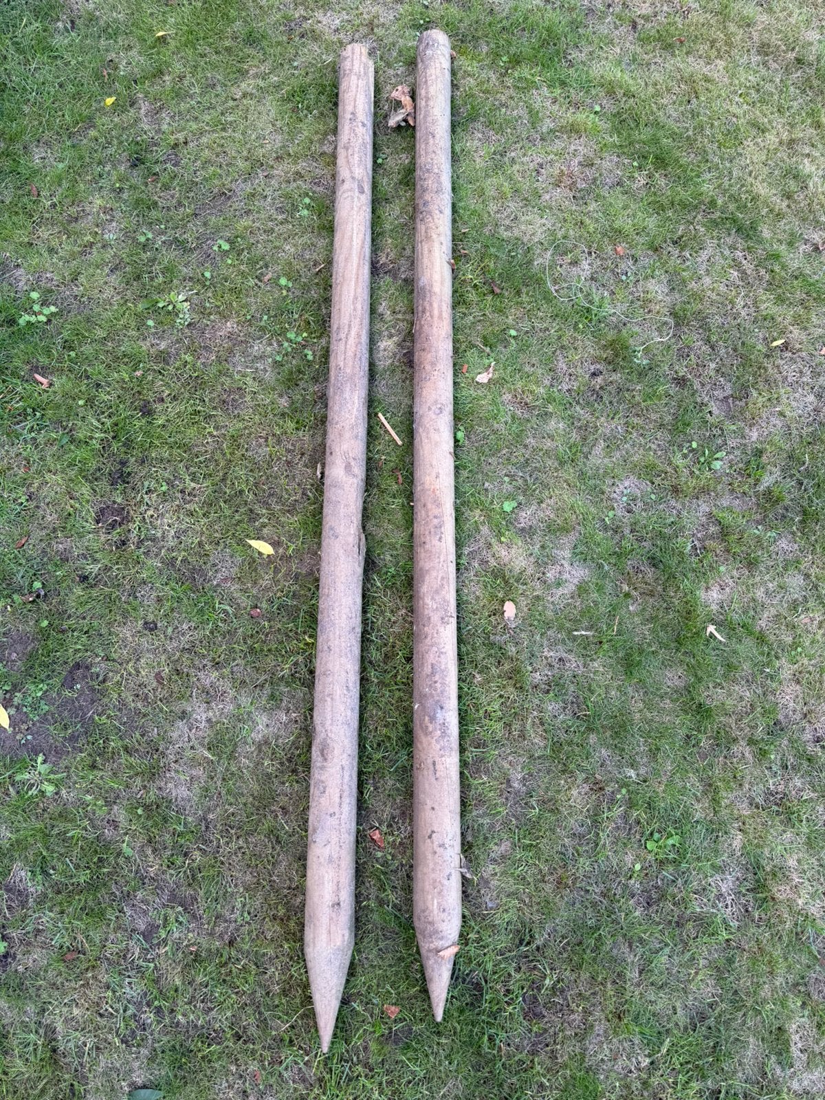 2 houten palen, Ophalen, Zo goed als nieuw, Palen