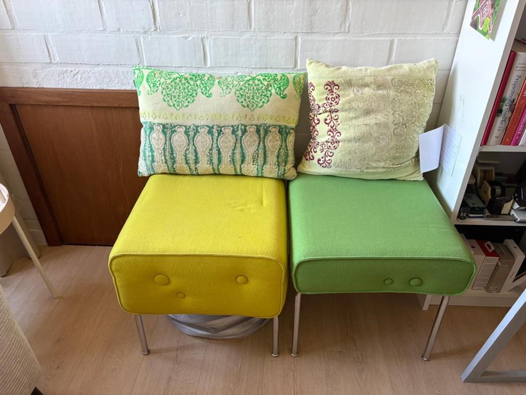 Bancs + coussins Pode, Maison & Meubles, Canapés | Repose-pieds & Poufs, Enlèvement