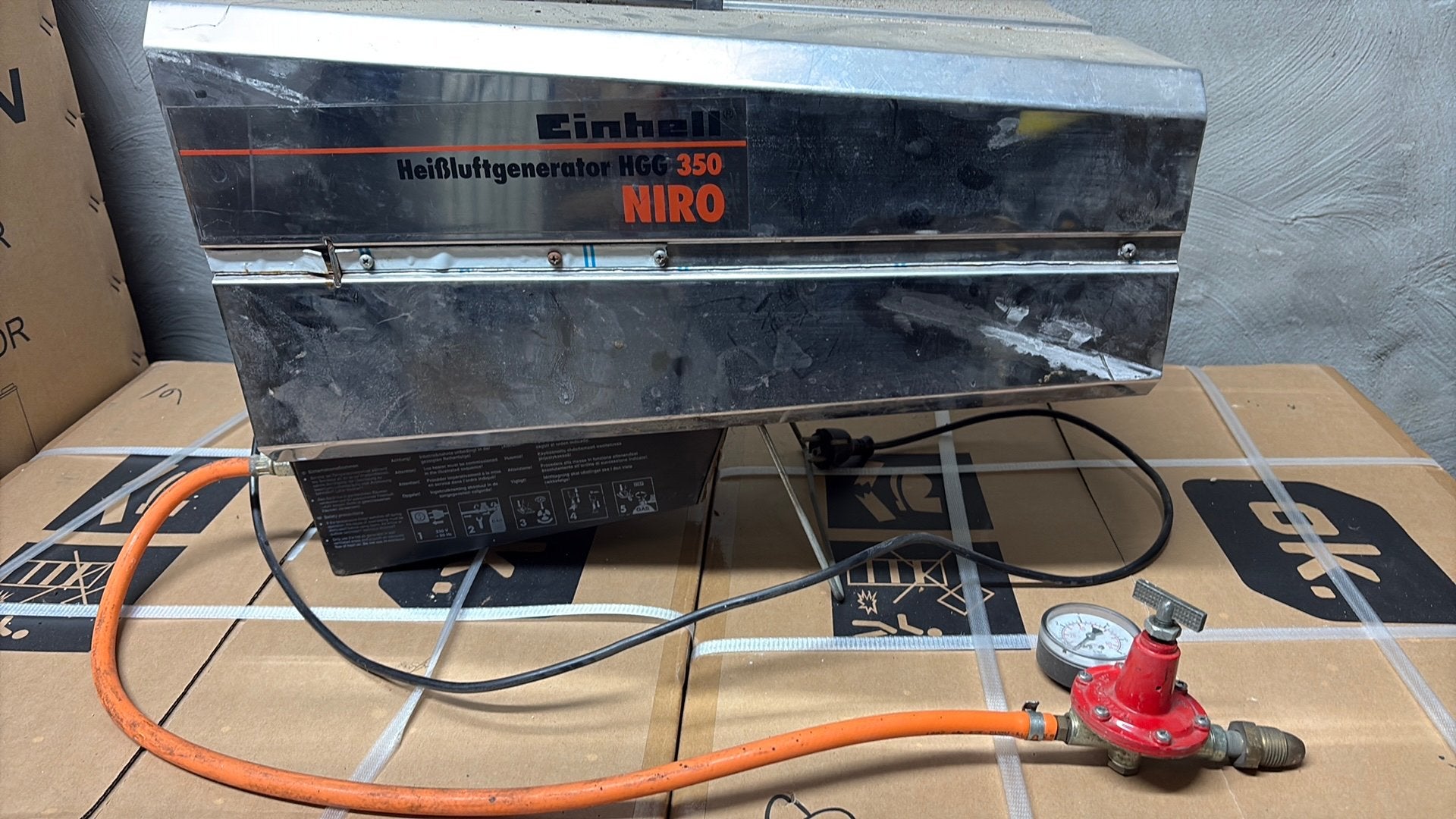 Gasbrander / verwarming, Ophalen, Gebruikt