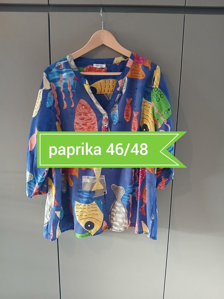 Poivron blush 46/48, Taille 46/48 (XL) ou plus grande, Comme neuf, Paprika, Bleu
