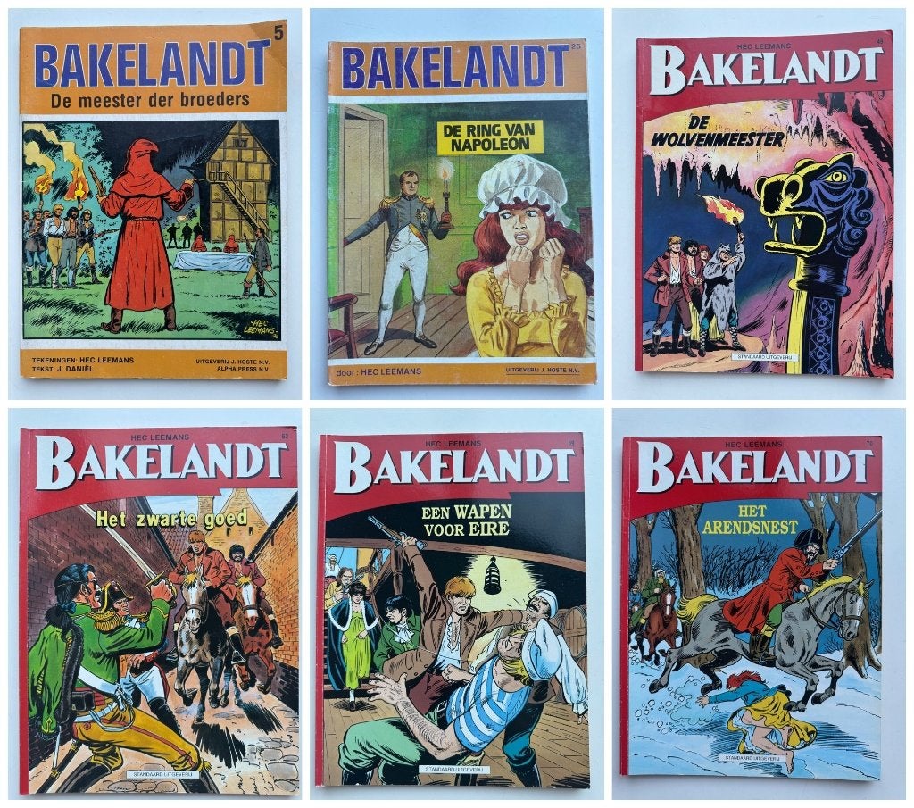 Bakelandt lot 6 strips (J. Hoste + Standaard), Plusieurs BD, Enlèvement ou Envoi, Utilisé
