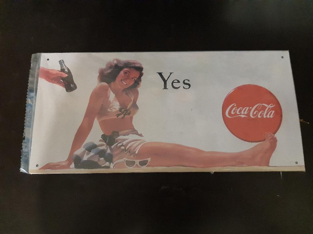 COCA COLA petite plaque métalique, Ophalen of Verzenden, Nieuw, Reclamebord