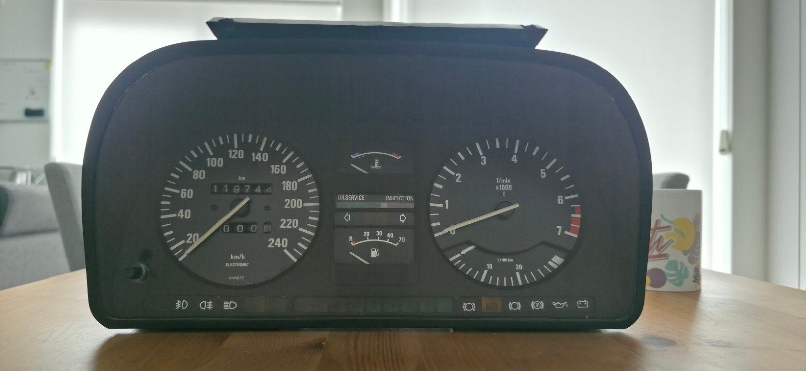 BMW e24 tellerbak/instrumentenpaneel VDO, Ophalen of Verzenden, Gebruikt