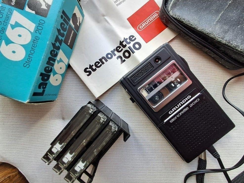 Dictaphone vintage Grundig, Enlèvement ou Envoi, Magnétophone