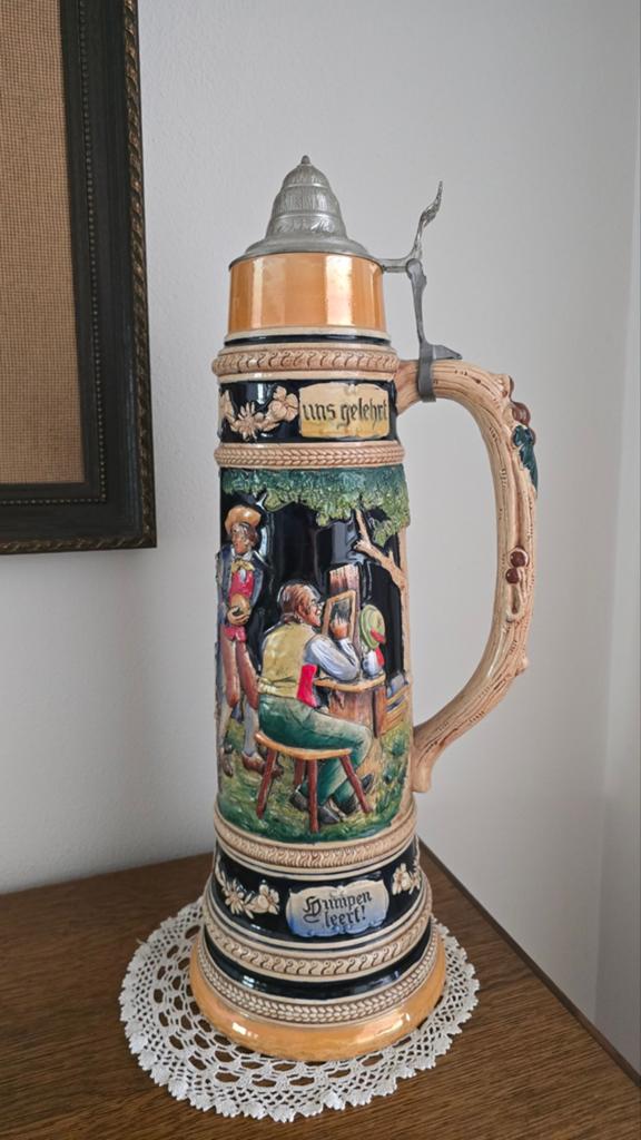 Monumentale Duitse Bierpul 5 Liter – Simon Peter Gerz (jaren, Enlèvement ou Envoi