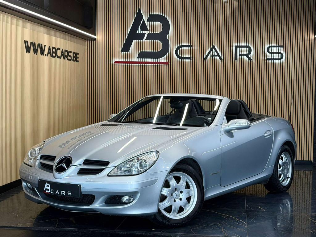Mercedes-Benz SLK SLK200 Kompressor * GARANTIE 12 MOIS *, Auto's, Mercedes-Benz, Gebruikt, Zwart, 4 cilinders, Cabriolet