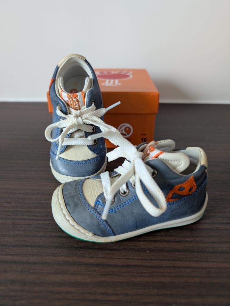 Rondinella babyschoenen jongensschoenen - Leer - Maat 18, Schoentjes, Zo goed als nieuw, Jongetje, Rondinella