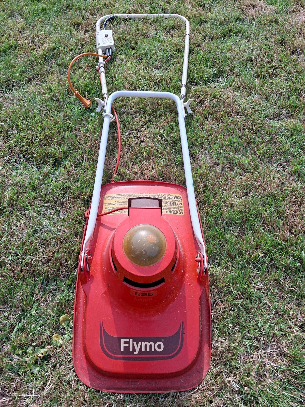 Zweef grasmaaier FLYMO, Ophalen