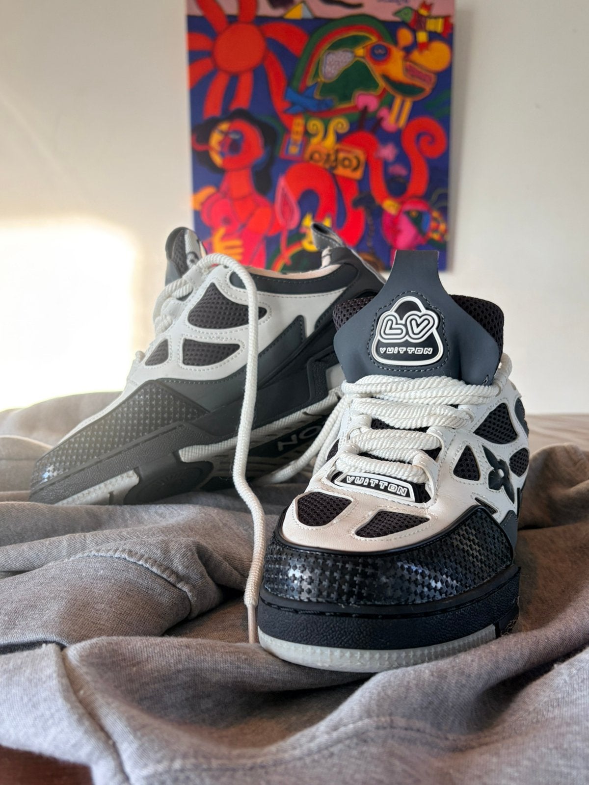 Louis Vuitton LV Skate sneaker grijs heren maat 40, Verzenden, Zo goed als nieuw