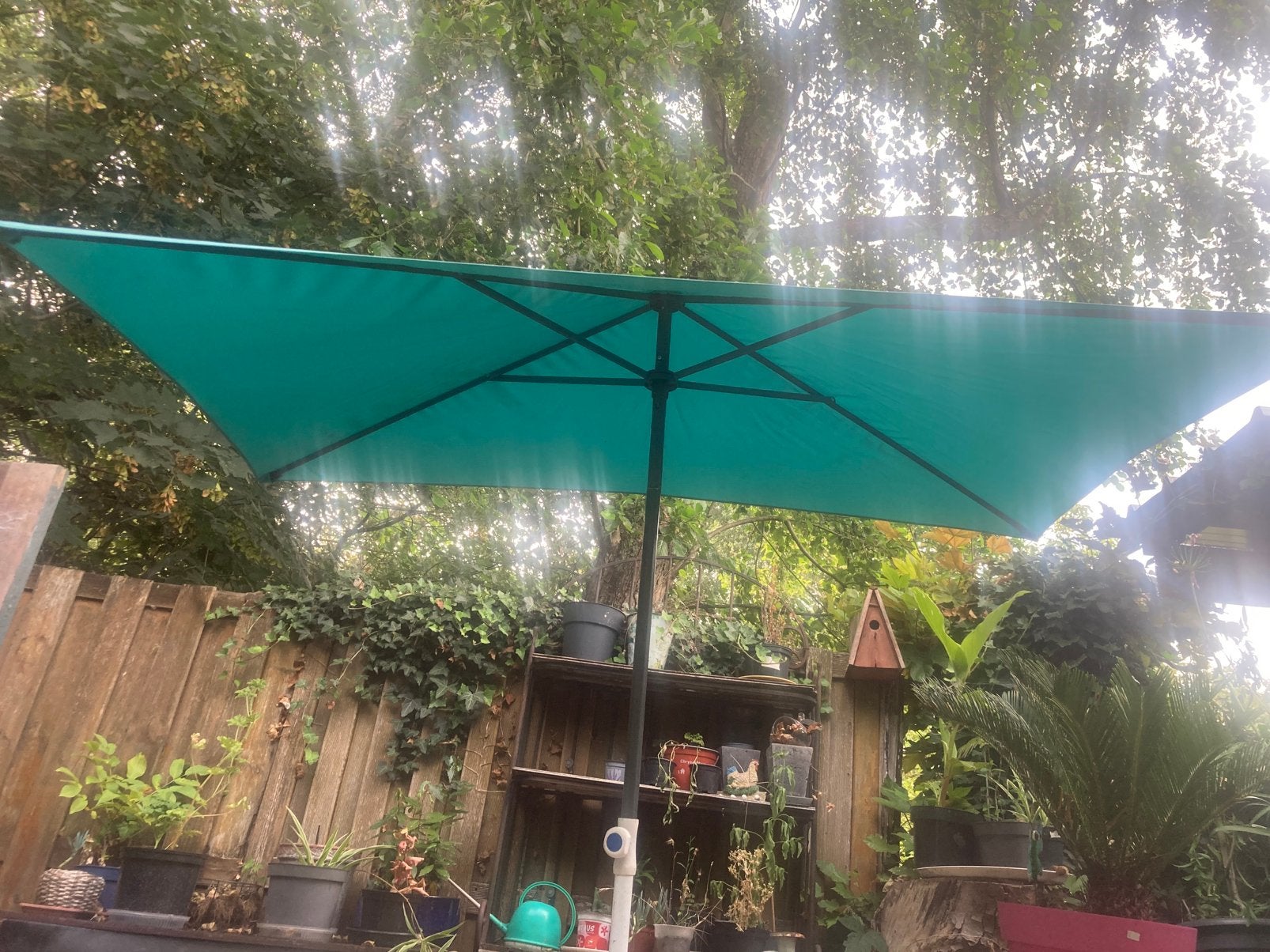 Rechthoekige parasol 125x200 cm, Jardin & Terrasse, Parasols, Enlèvement, Comme neuf