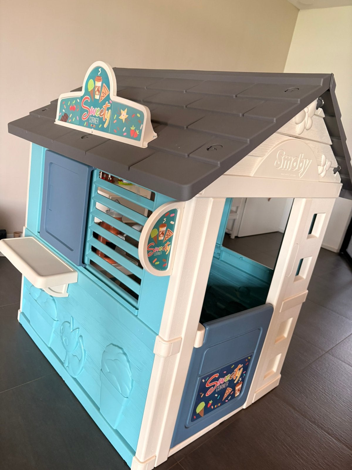 Smoby speelhuisje sweety corner, Kinderen en Baby's, Speelgoed | Buiten | Speelhuisjes, Ophalen, Zo goed als nieuw