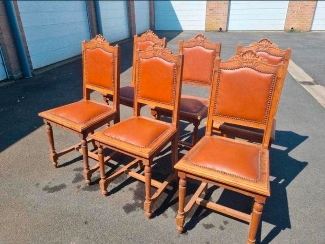 6x antieke stoelen, Ophalen