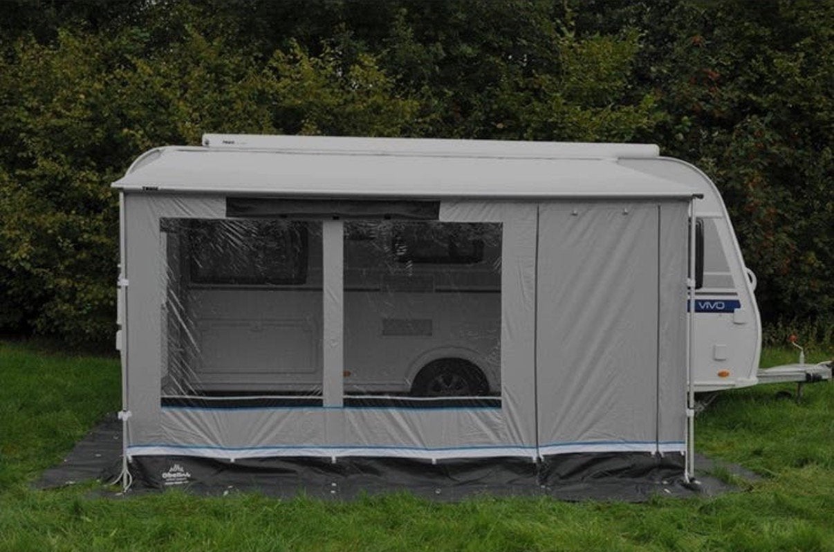 Thule Omnistor 1200 400cm zakluifel, Caravans en Kamperen, Voortenten en Luifels, Ophalen, Zo goed als nieuw, Thule