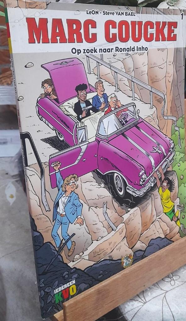 Marc Coucke   door Kiekeboe tekenaar steve van Bael, Gelezen, Eén stripboek, Ophalen of Verzenden, Steven van bael