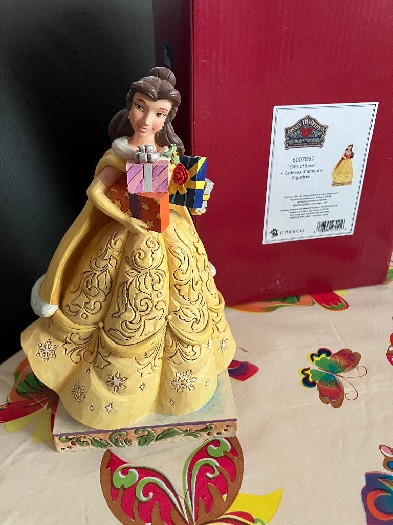 Nieuwe Disney traditions 'Gifts of Love' Belle ( het beest ), Ophalen of Verzenden, Assepoester of Belle, Nieuw, Beeldje of Figuurtje