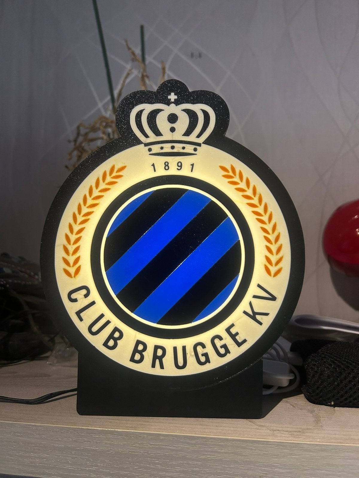 Lampe Led Club Brugge KW, Verzamelen, Verzenden, Gebruikt