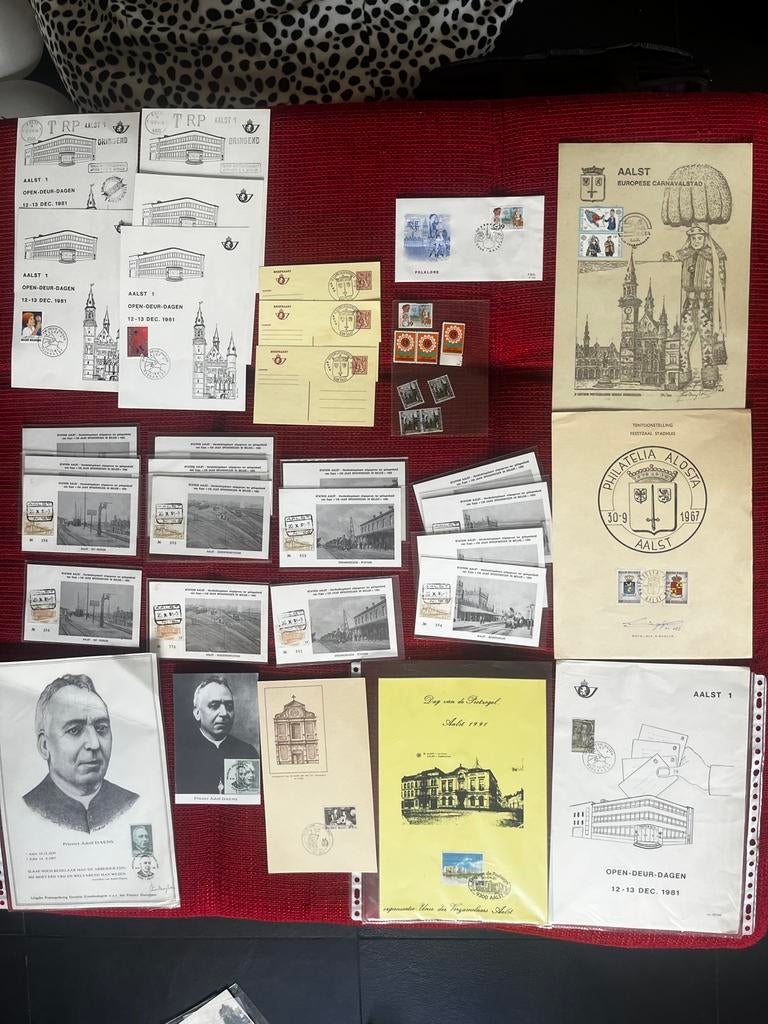 Grote collectie postzegel afstempelingen  Aalst., Postzegels en Munten, Ophalen of Verzenden