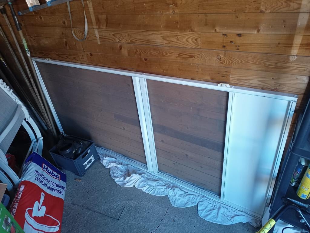 Hordeur aluminium in goede staat, Doe-het-zelf en Bouw, Ophalen, Hordeur