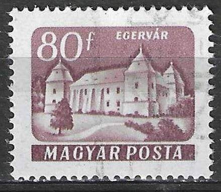 Hongrie 1960-1961 - Yvert 1339A - Châteaux (ST), Envoi, Affranchi