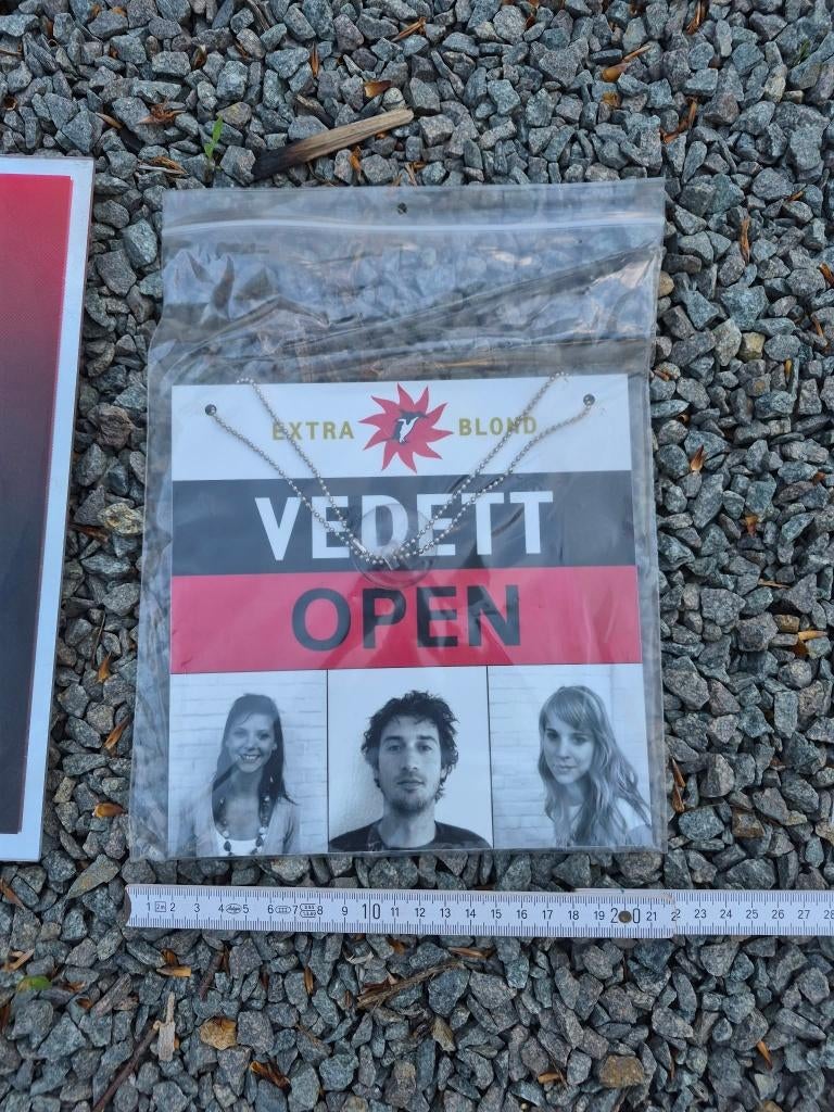 Vedett open/closed bordje, Verzamelen, Ophalen, Nieuw, Reclamebord, Plaat of Schild, Overige merken