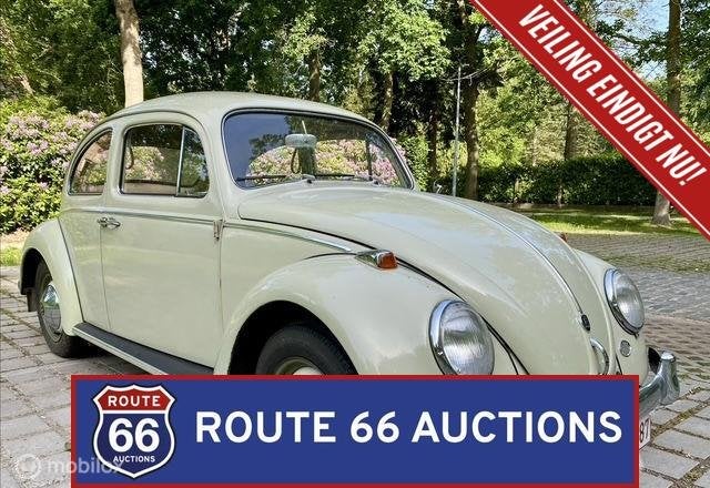 Volkswagen Beetle | 1960 | Route 66 Auctions, Volkswagen, Zwart, Bedrijf, Handgeschakeld