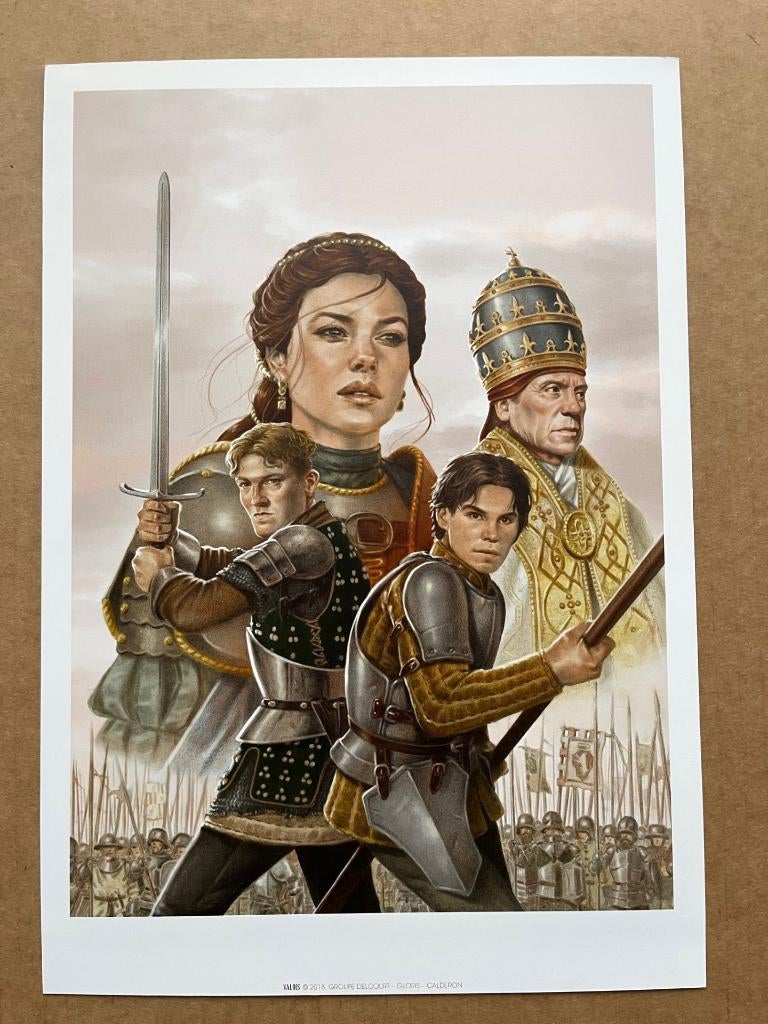 Illustration - Valois - Calderon - Delcourt 2018., Envoi