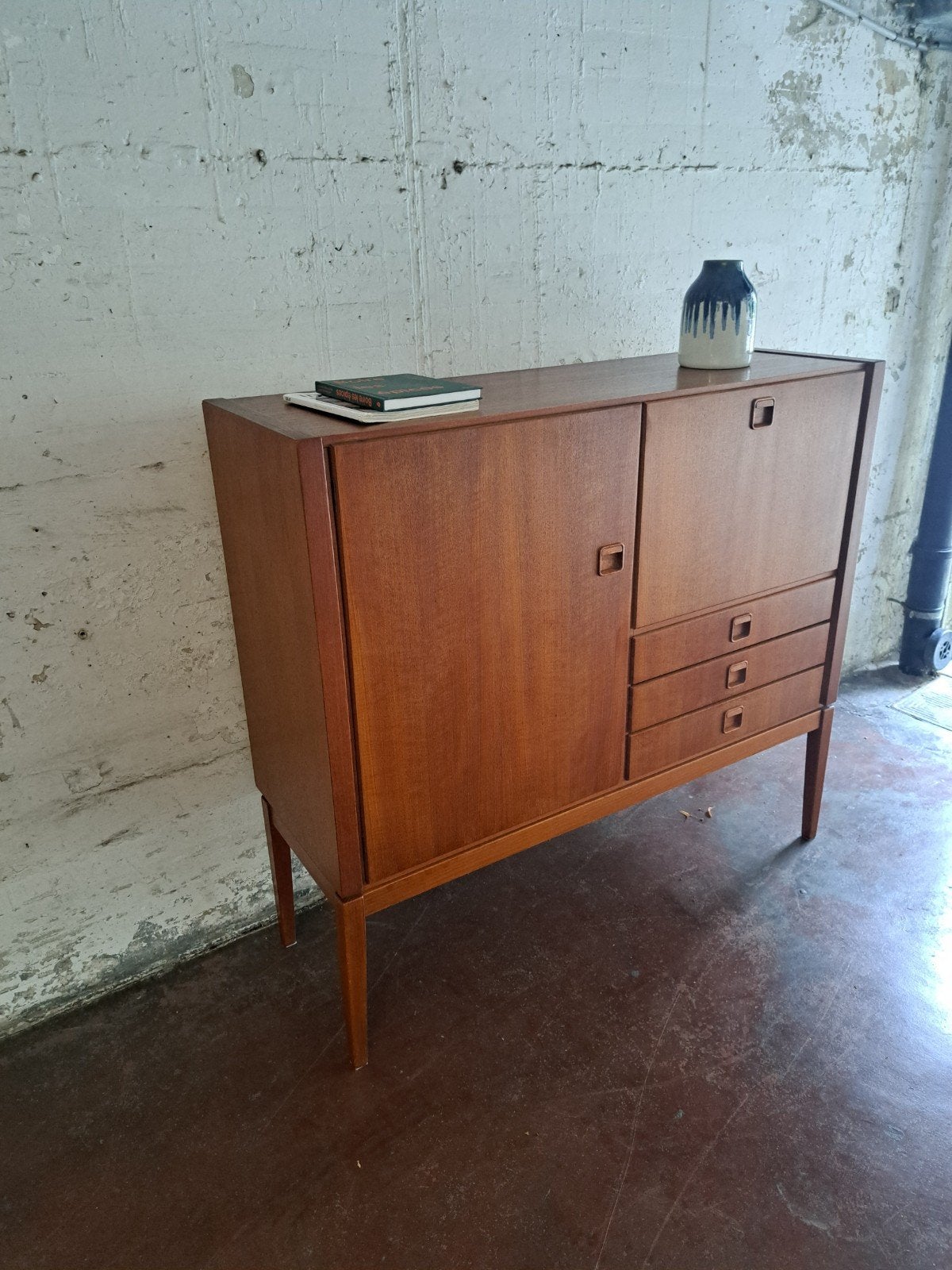 meuble scandinave enfilade années 60, Maison & Meubles, Enlèvement, Teck