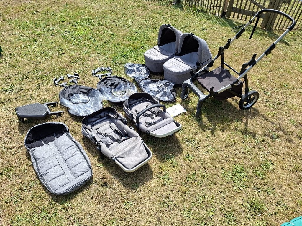 Thule Sleek 2-in-1 duo/tweelingwagen + extra accessoires, Kinderen en Baby's, Kinderwagens en Combinaties, Zo goed als nieuw, Combiwagen