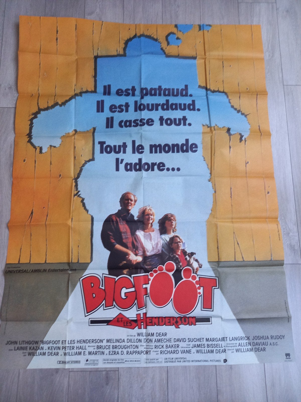 Affiche Bigfoot et les Henderson, Collections, Rectangulaire vertical, Enlèvement, Utilisé, Cinéma et TV