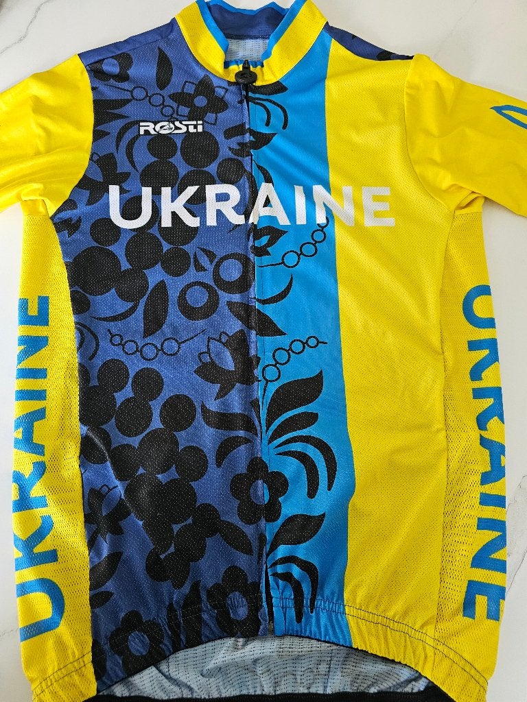 Maillot et Cuissard Cycliste TEAM UKRAINE, Vêtements d'extérieur, Enlèvement ou Envoi, Utilisé, L