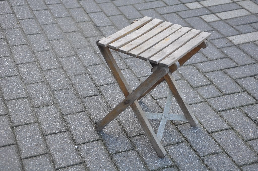 brocante bijzet tafeltje / krukje, Antiek en Kunst, Ophalen of Verzenden