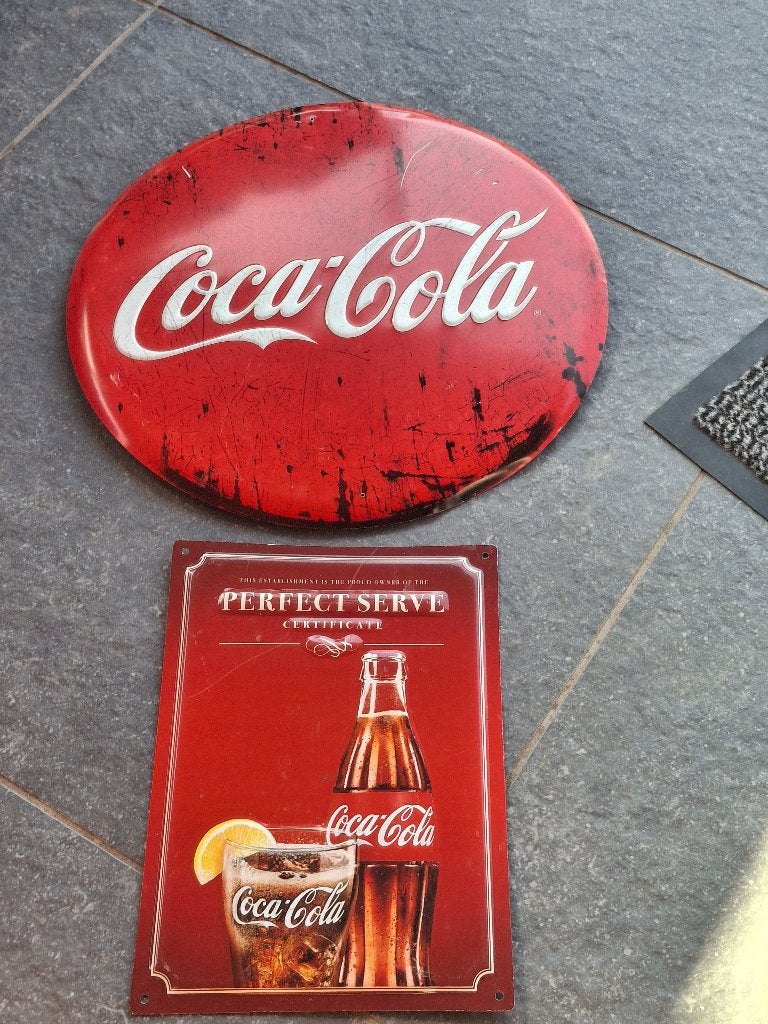 Reclamebord Coca Cola, Verzamelen, Ophalen of Verzenden, Reclamebord