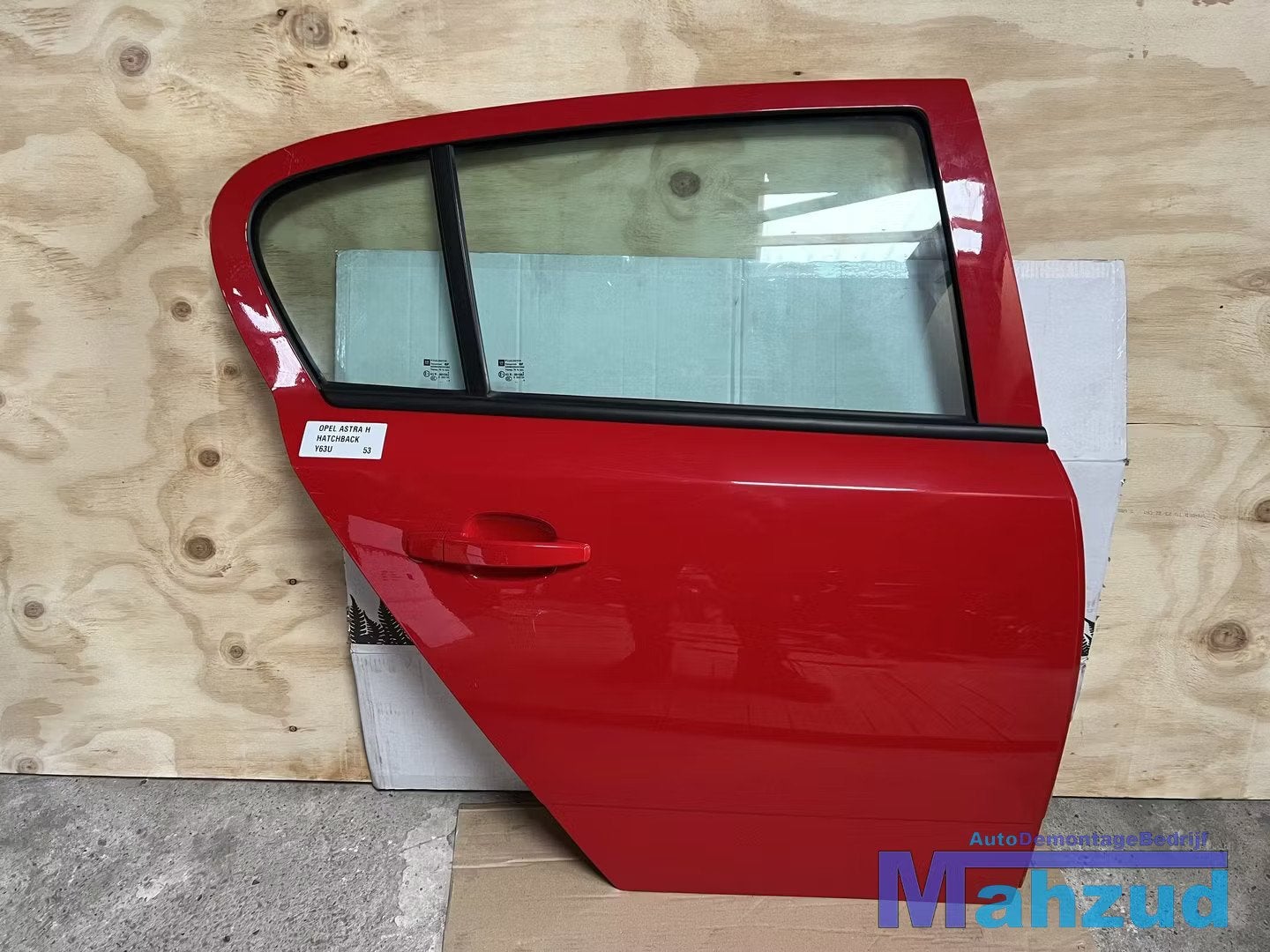 OPEL ASTRA H Hatchback Rood Y63U rechts achter deur 2004-201, Opel Automobile GmbH, Porte, Arrière, Opel
