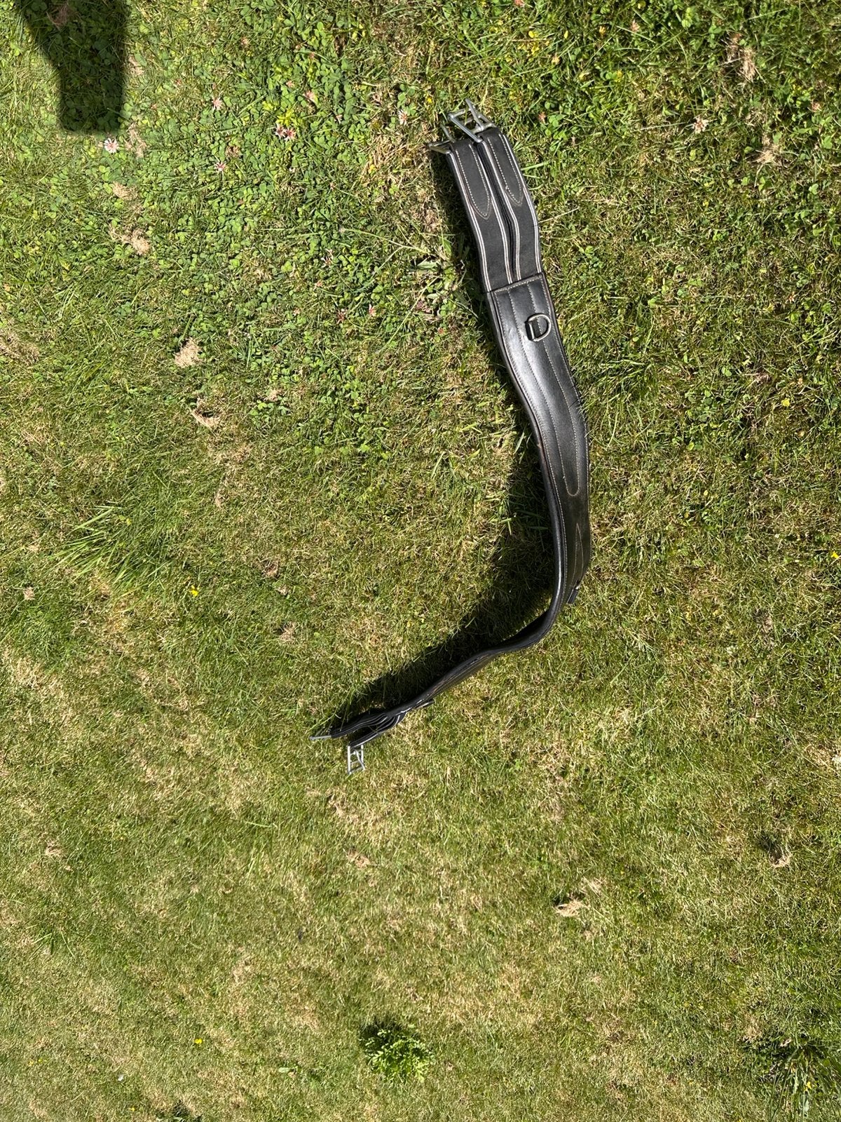 Lederen singel 120 cm, Dieren en Toebehoren, Ophalen, Recreatie, Zwart, Singel