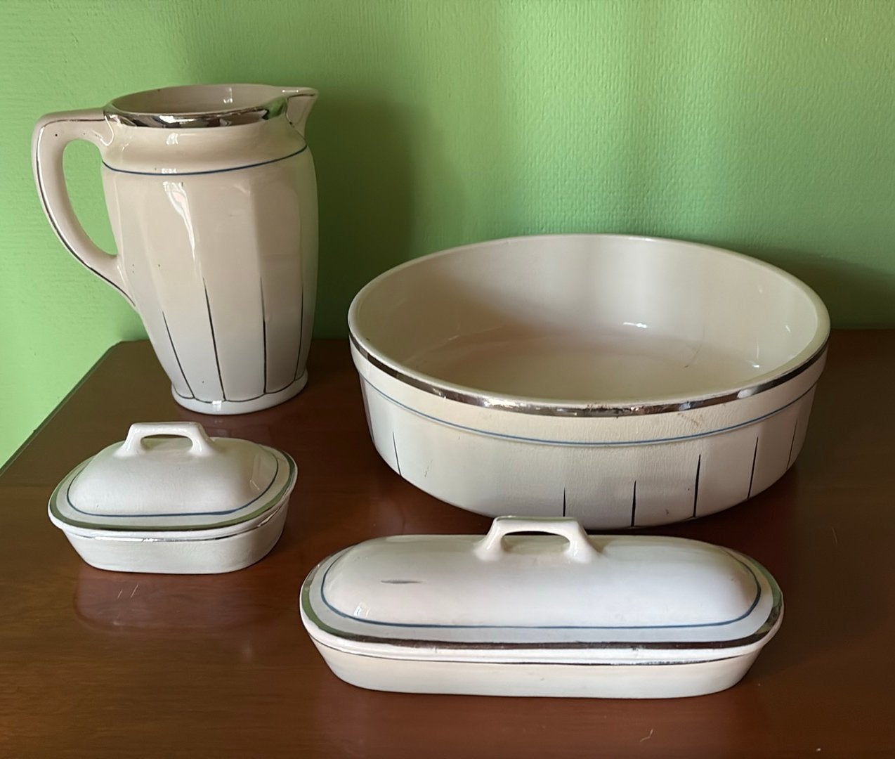 Antiek Wasstel / Toiletset Opaque de Wasmuel, Enlèvement