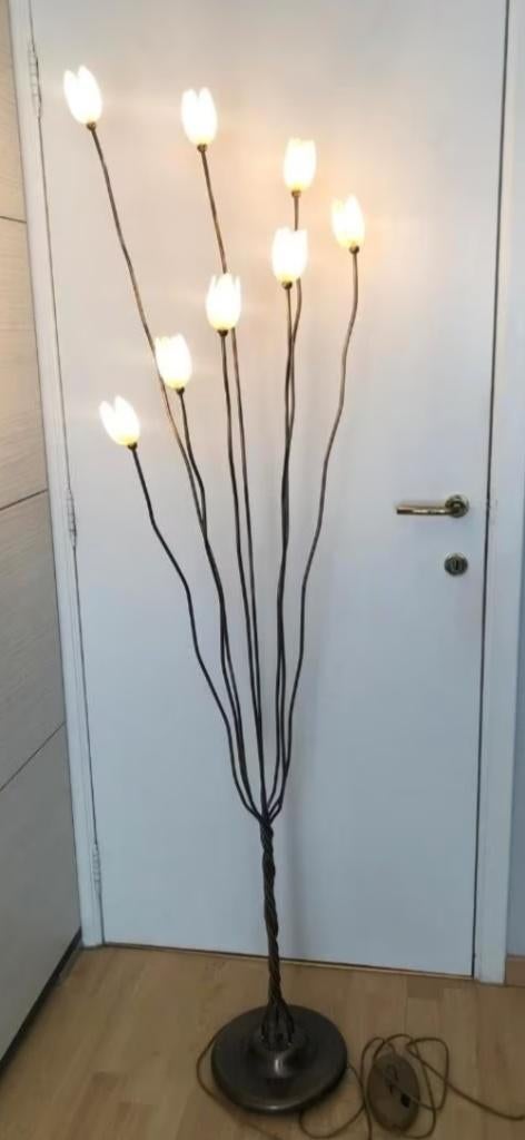 Design vloerlamp, Huis en Inrichting, Ophalen, Zo goed als nieuw, Glas