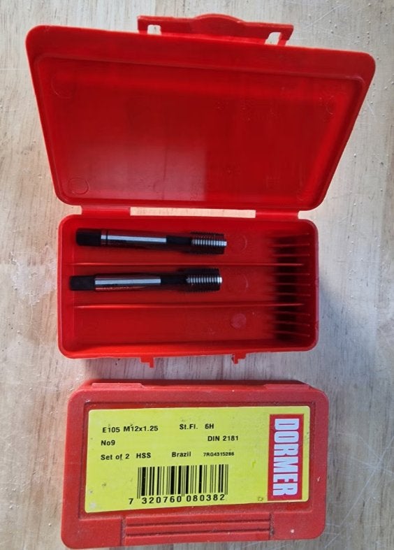 Nieuw: Dormer E105 Handtapset M12 x 1.25 (Metrisch Fijn) - H, Bricolage & Construction, Enlèvement ou Envoi, Neuf, Outil de coupe
