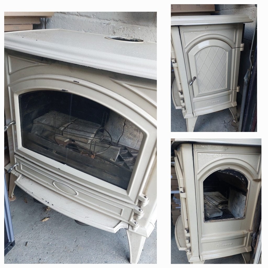 Poêle à bois dovre 11kw, Maison & Meubles, Poêles, Enlèvement, Utilisé, Bois, Poêle à bois