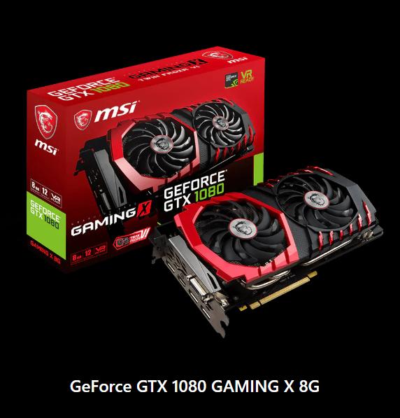 a la recherche de deux carte GeForce GTX 1080 GAMING X 8G, 8 GB, Comme neuf, Enlèvement, Gaming